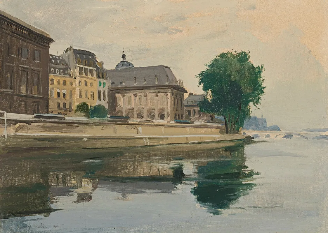 La Seine et l’Institut de France, Paris (1901)