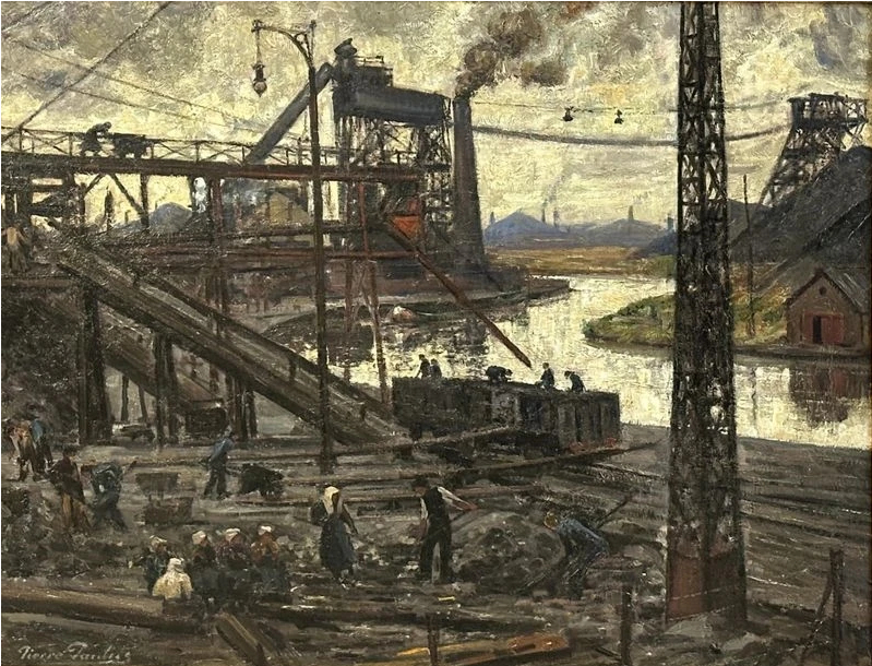 La Sambre industrielle animée