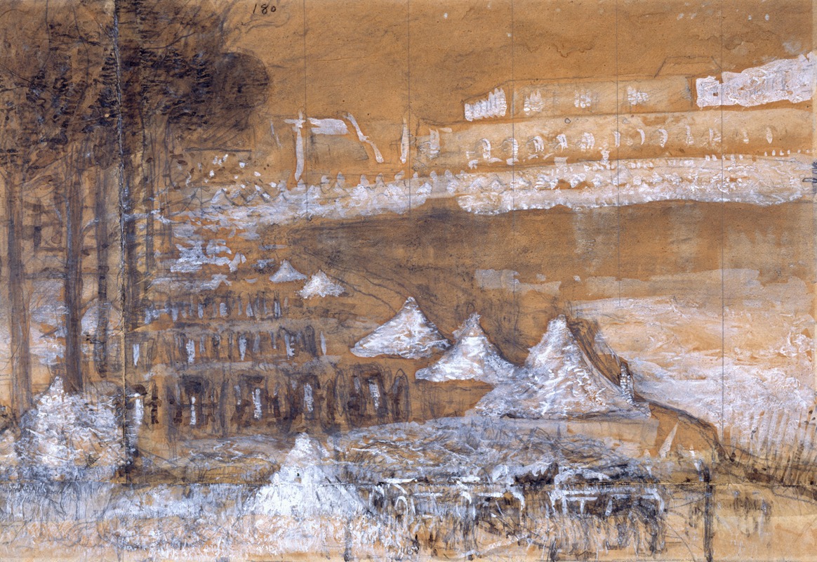 Pièce d’eau des Suisses à Versailles (1871)