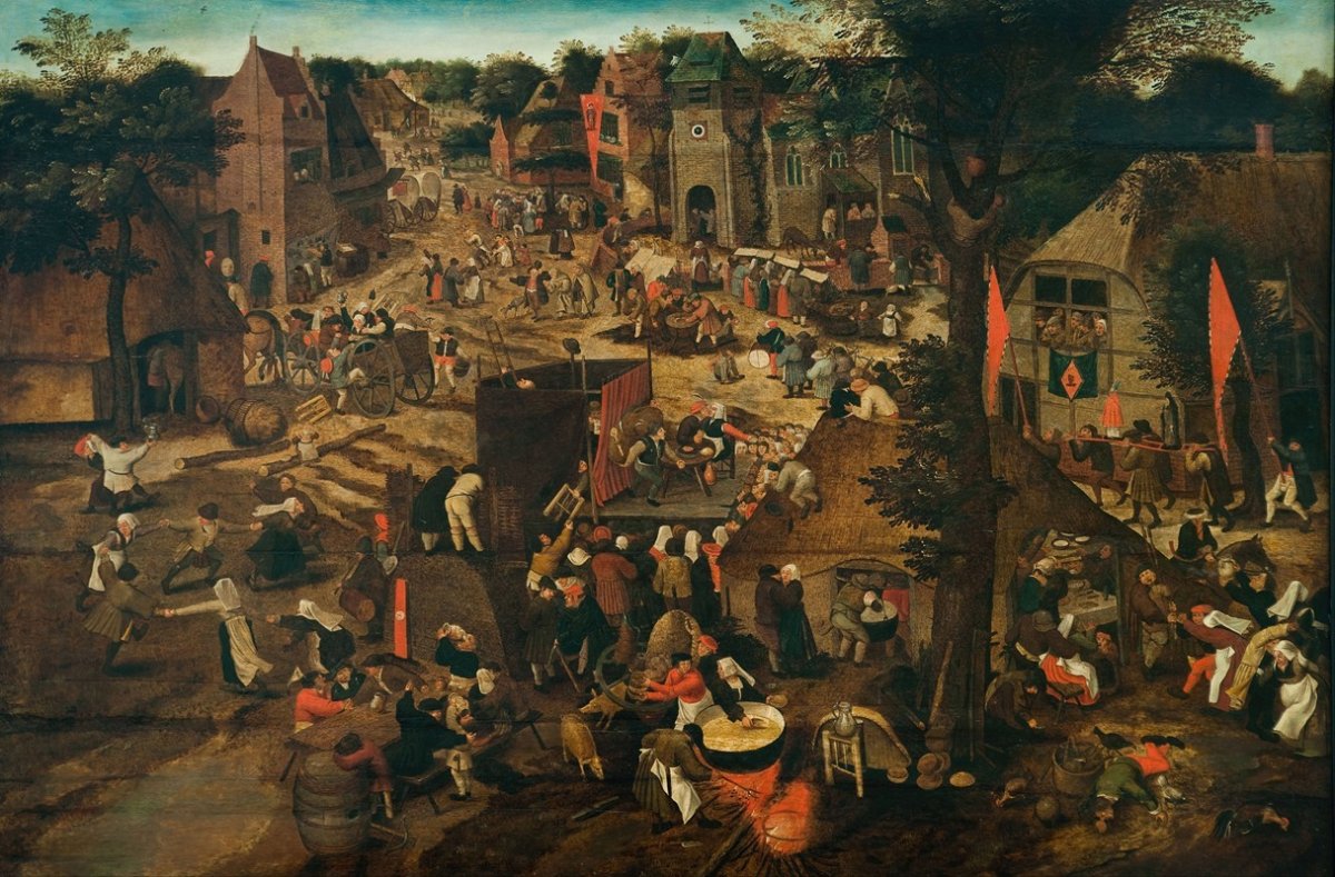 Une fête de village (Fête de village en l'honneur de Saint Hubert et Saint Antoine)