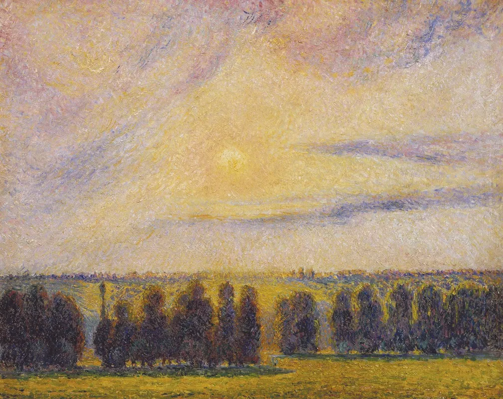 Coucher de soleil à Eragny