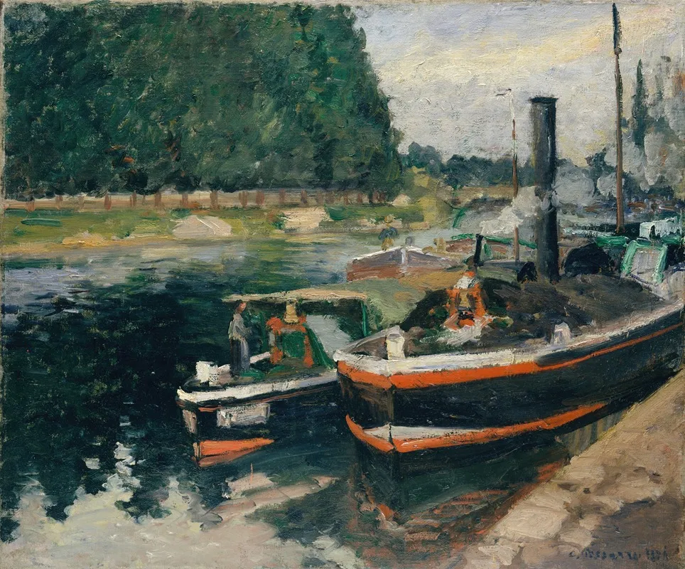 Barges à Pontoise, 1876