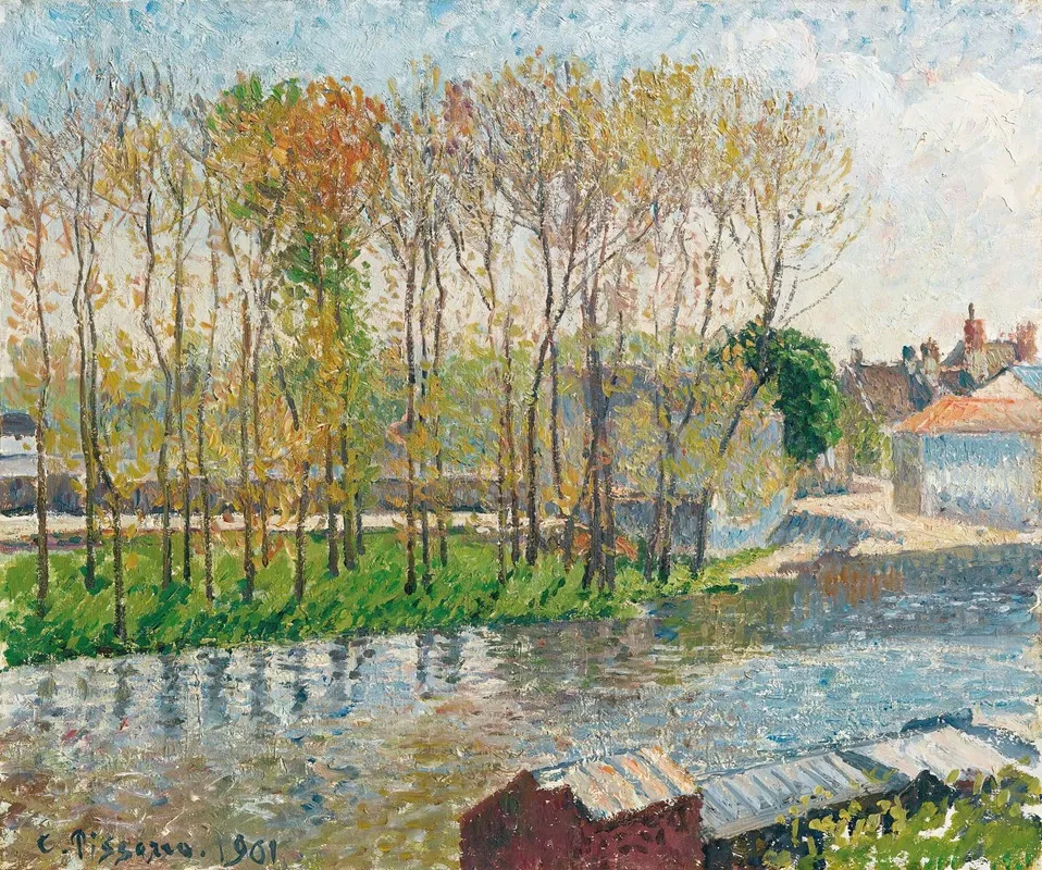 Bords du Loing à Moret (1901)