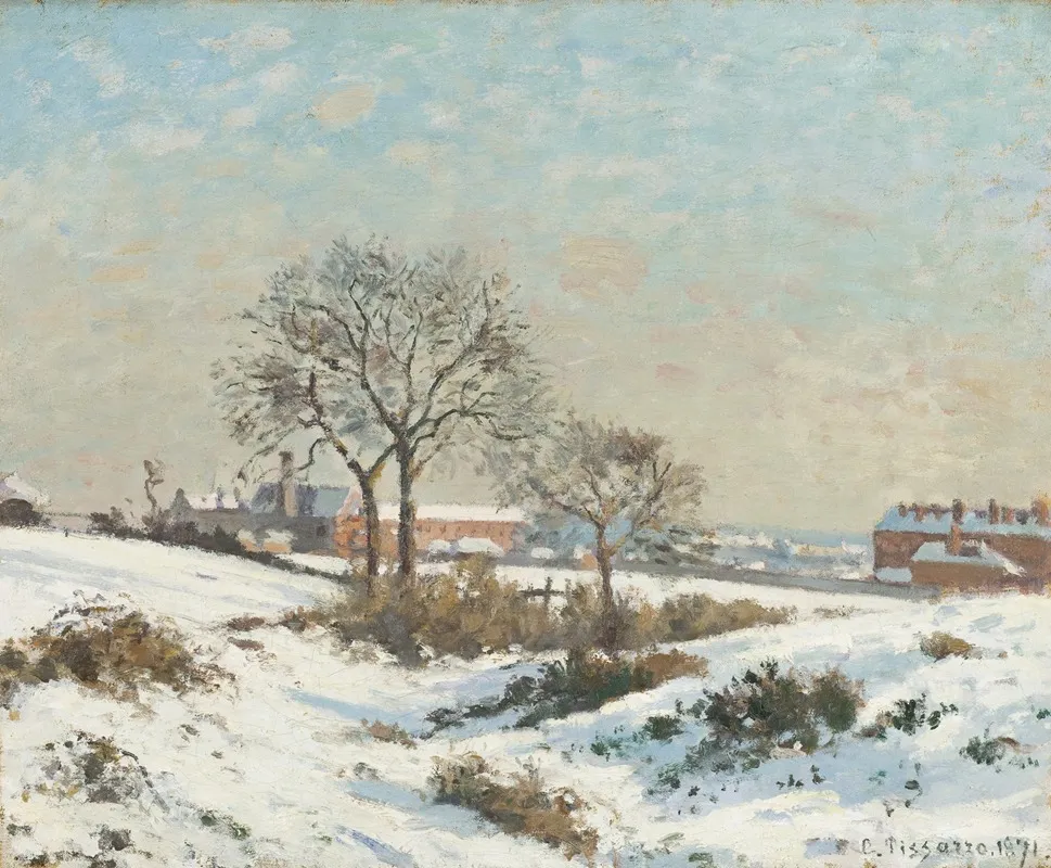 Paysage enneigé à South Norwood (1871)