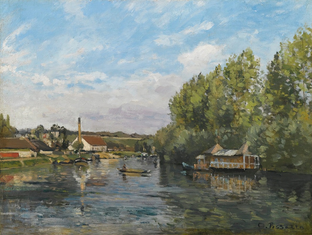 La Seine à Port-Marly (environ 1872)