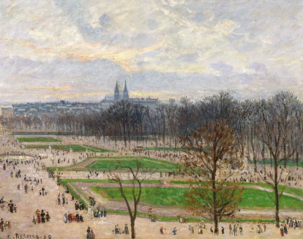 Le jardin des Tuileries un après-midi d'hiver (1899)