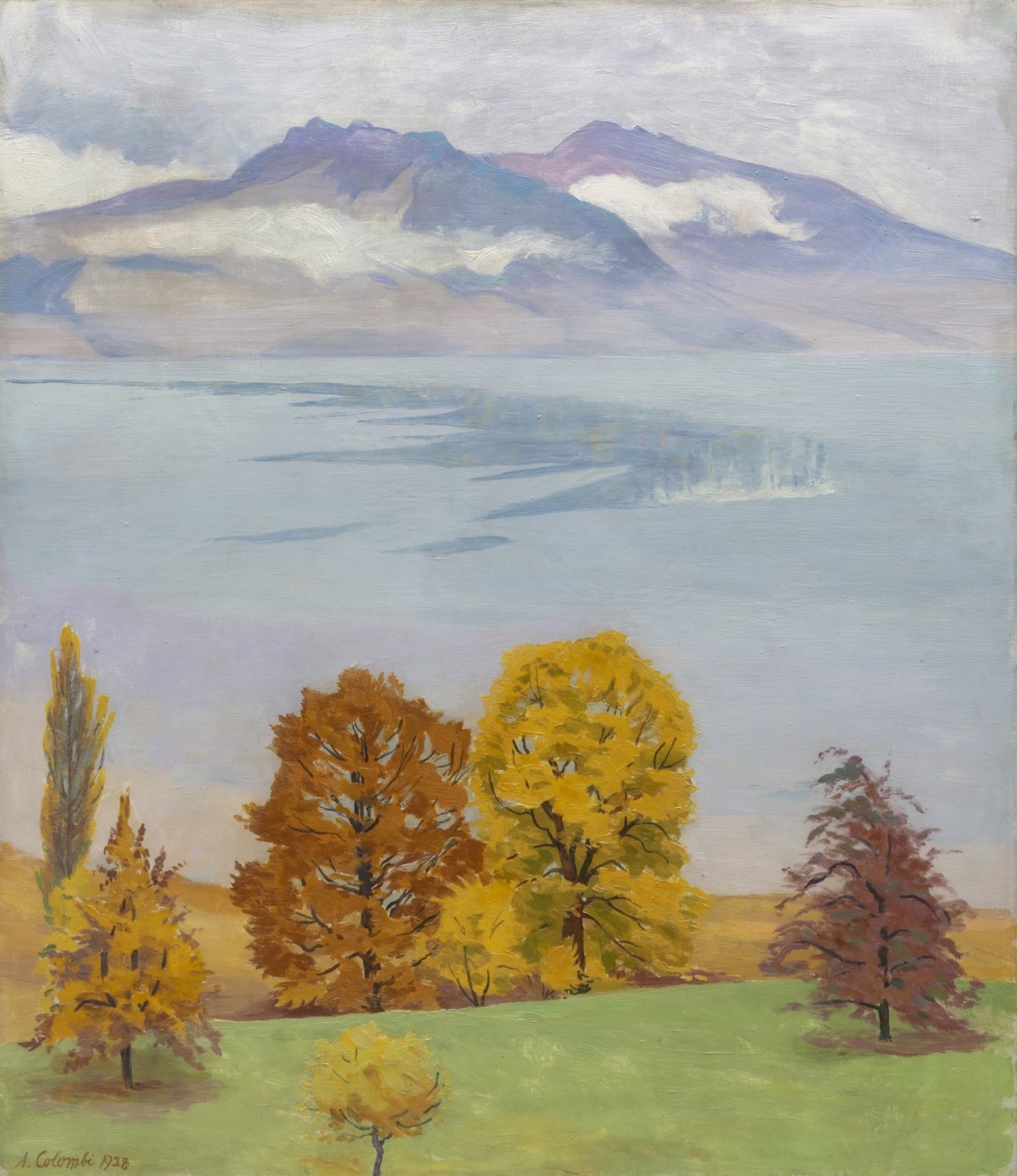 Automne au bord du lac de Thoune, 1928