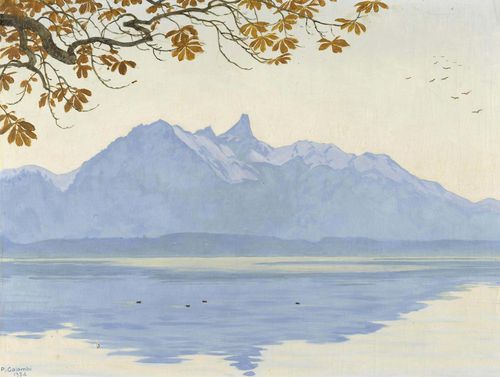 Paysage lacustre, 1934, près de Thun