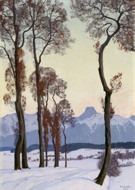 Chaîne du Stockhorn en hiver, 1925