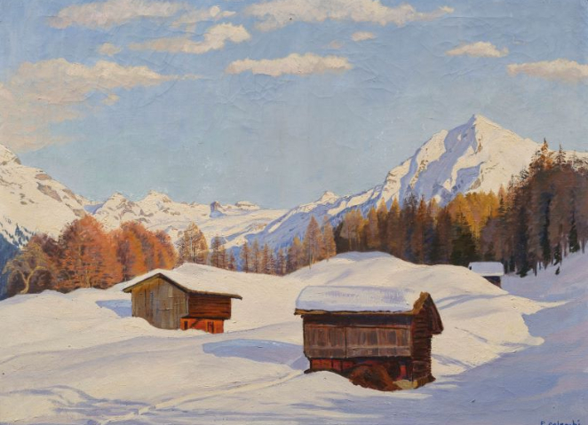 Paysage enneigé, 1918