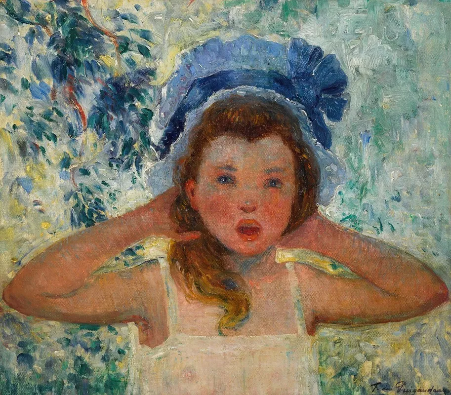 Fille de l’artiste au bonnet bleu