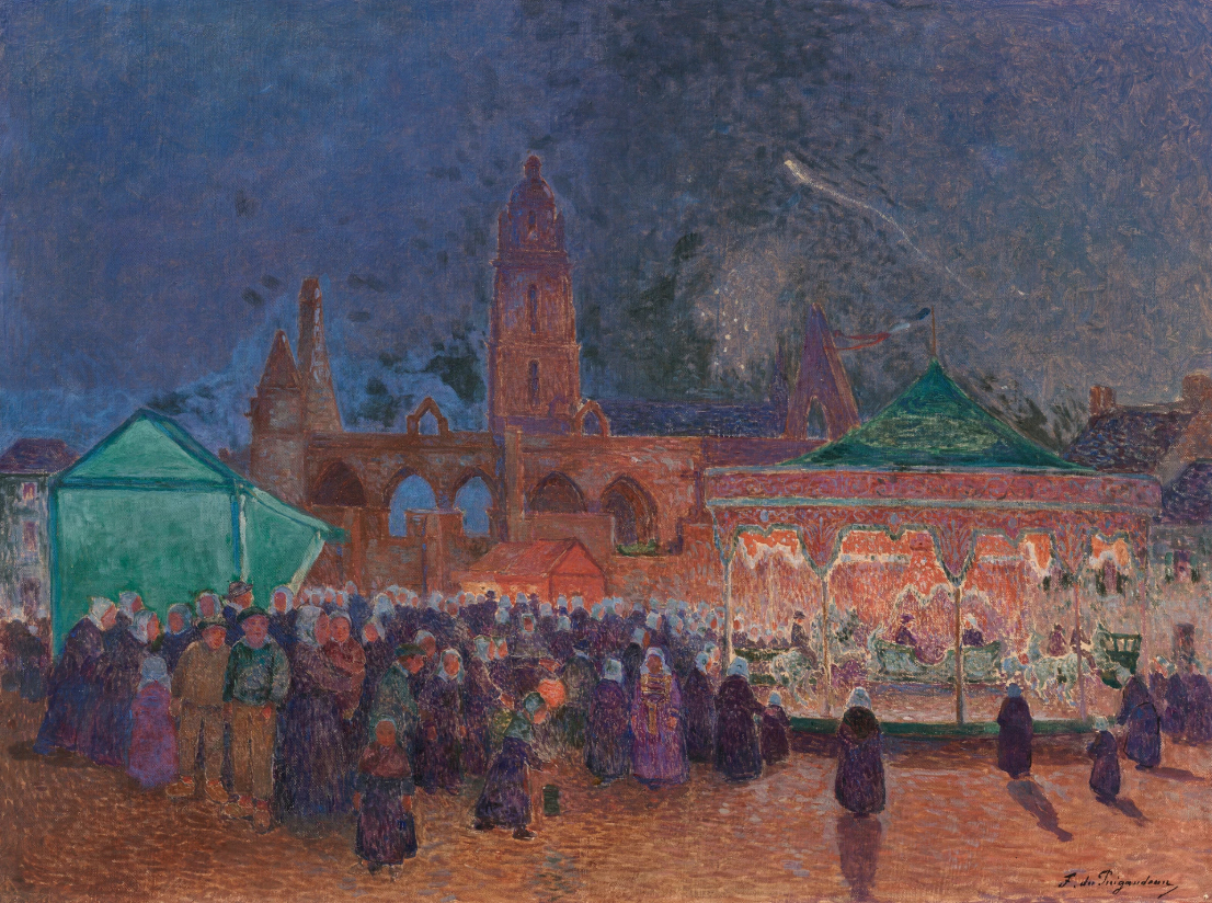 La fête foraine de nuit à Batz-sur-Mer