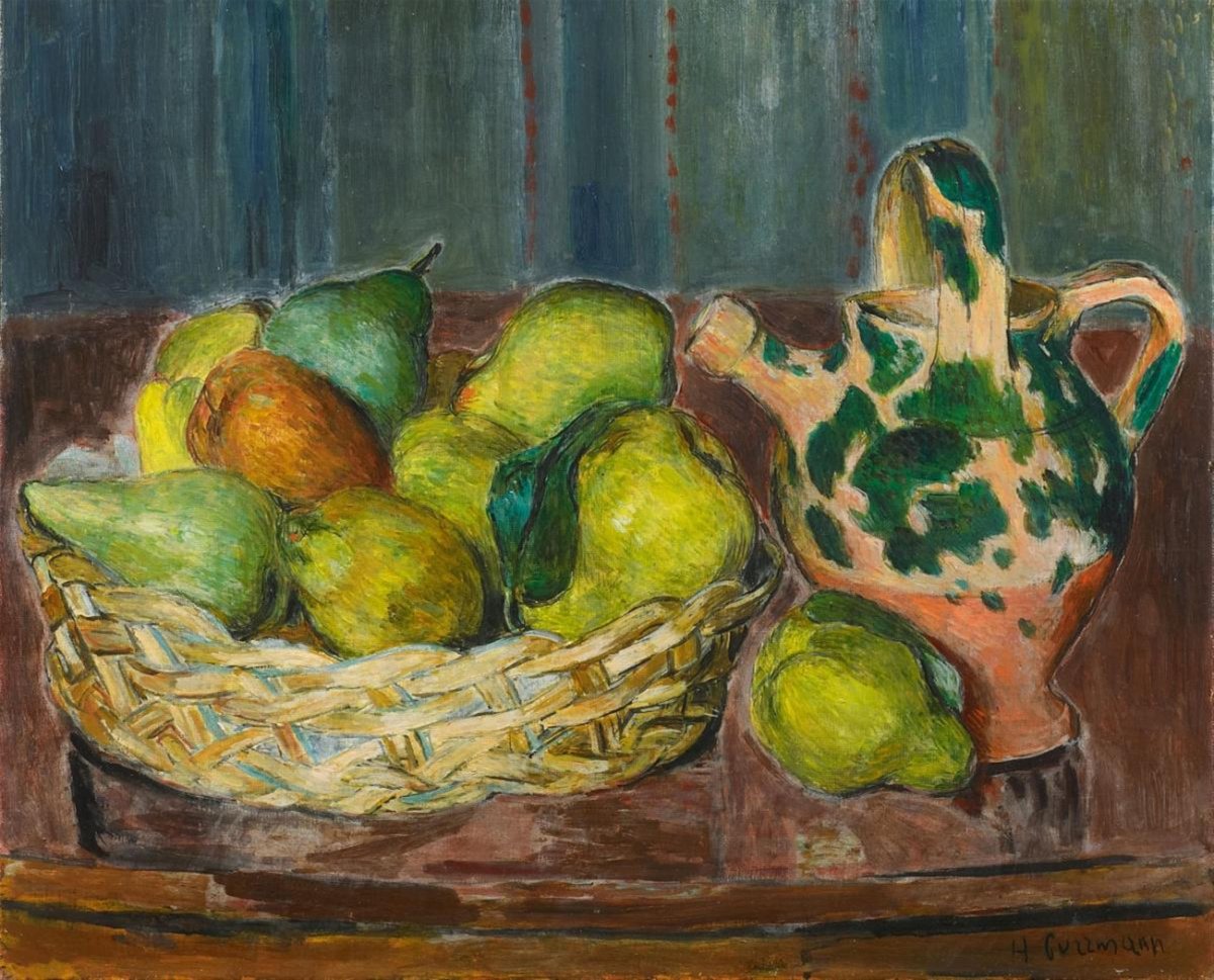 Nature morte aux poires avec cruche