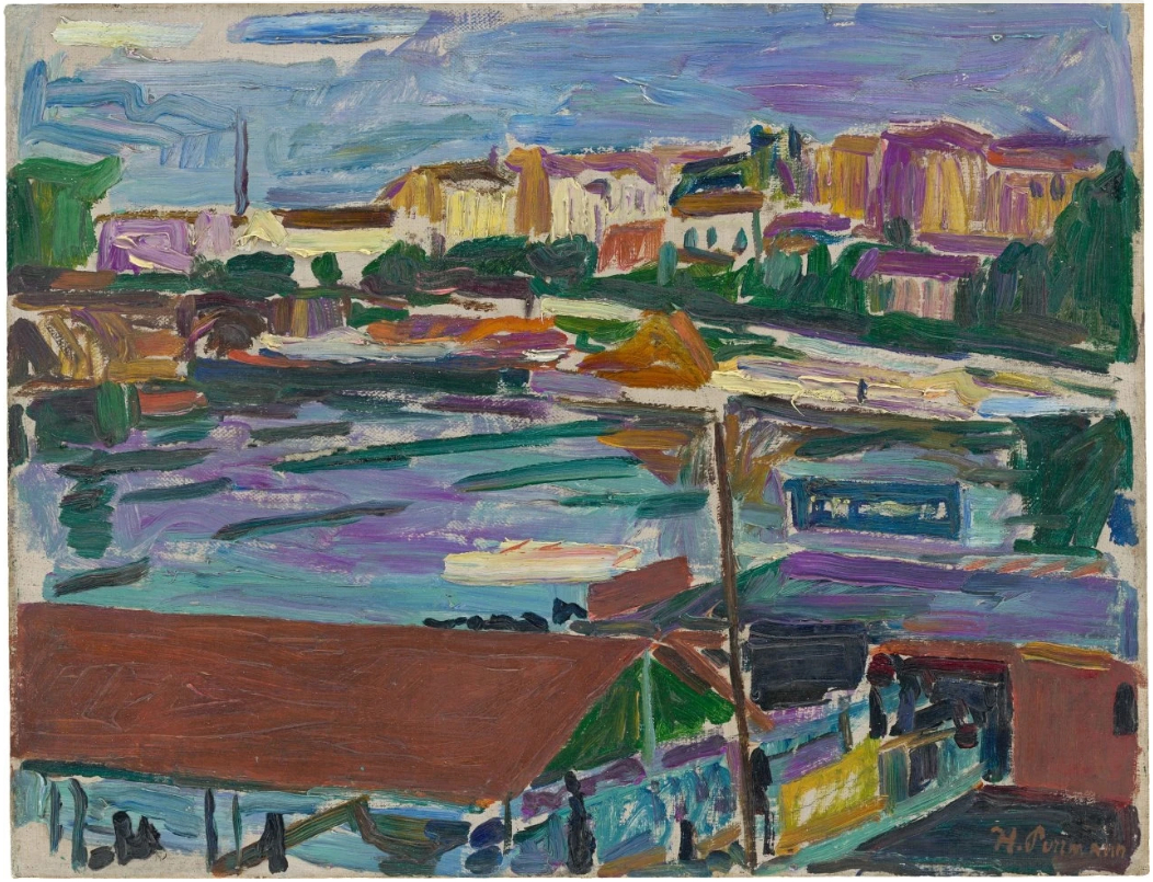 Port industriel sur la Seine, 1907