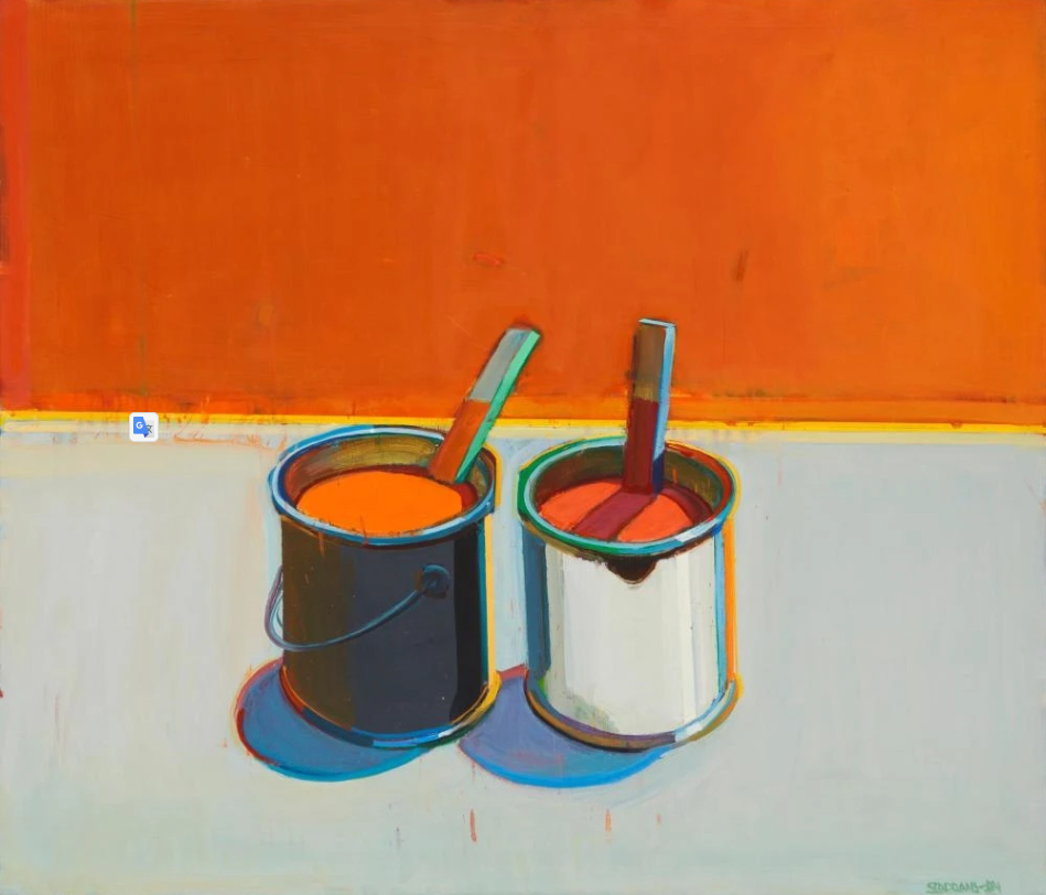Ciel bleu, peinture rouge, 1994