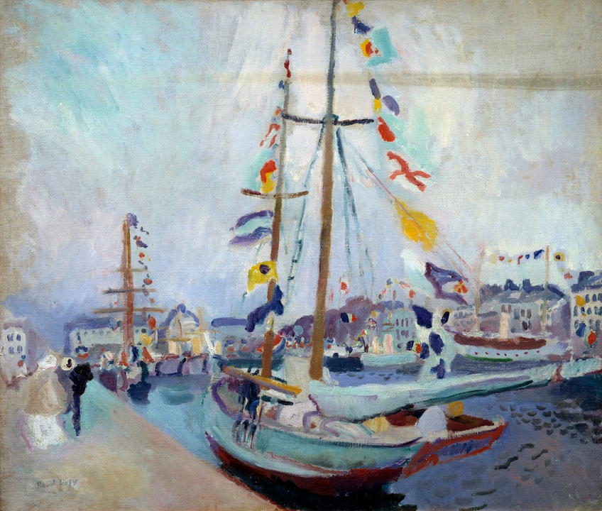 Le yacht sous pavillon au Havre