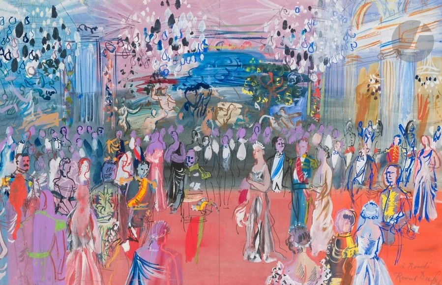 Réception du roi George VI et de la reine par le président Lebrun à l'Élysée, 1938