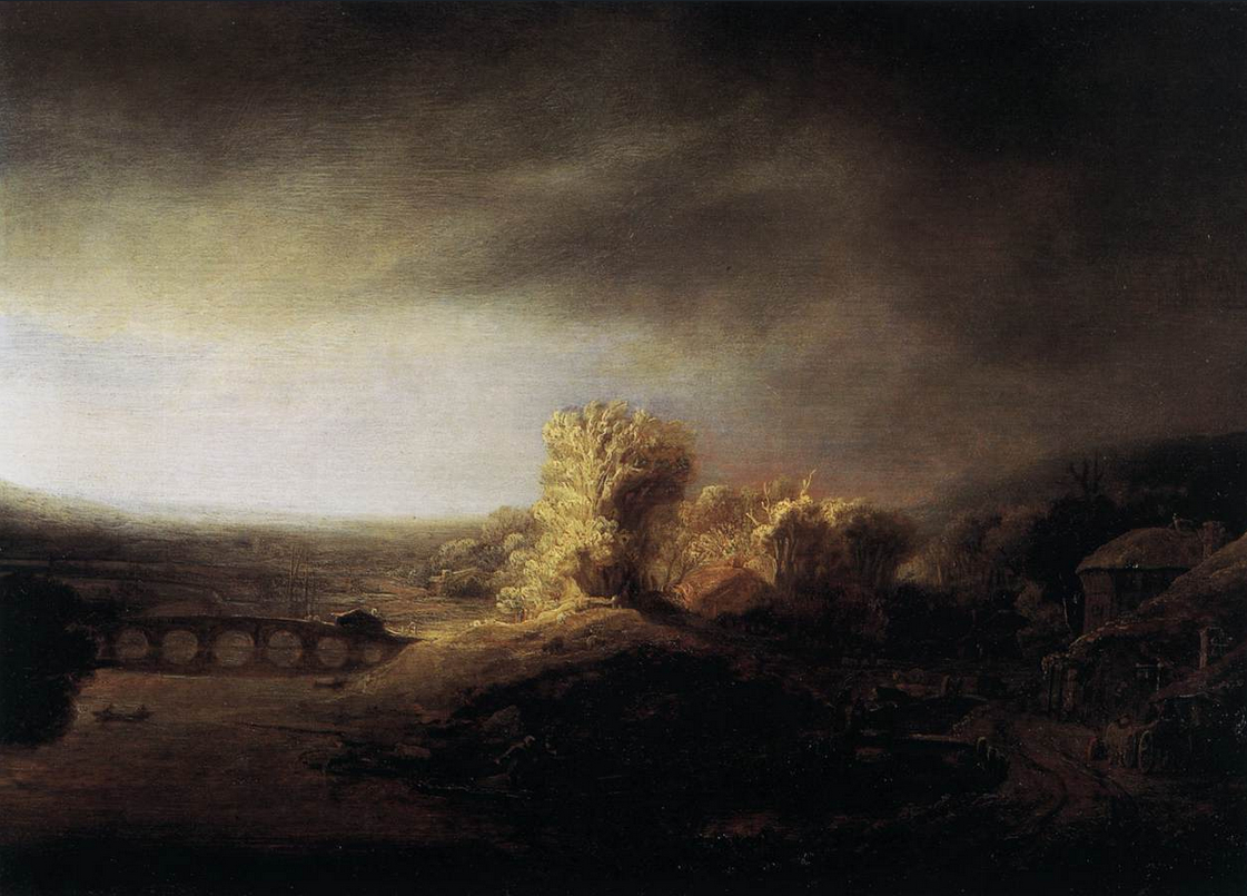 Paysage avec un pont de pierre (vers 1638)