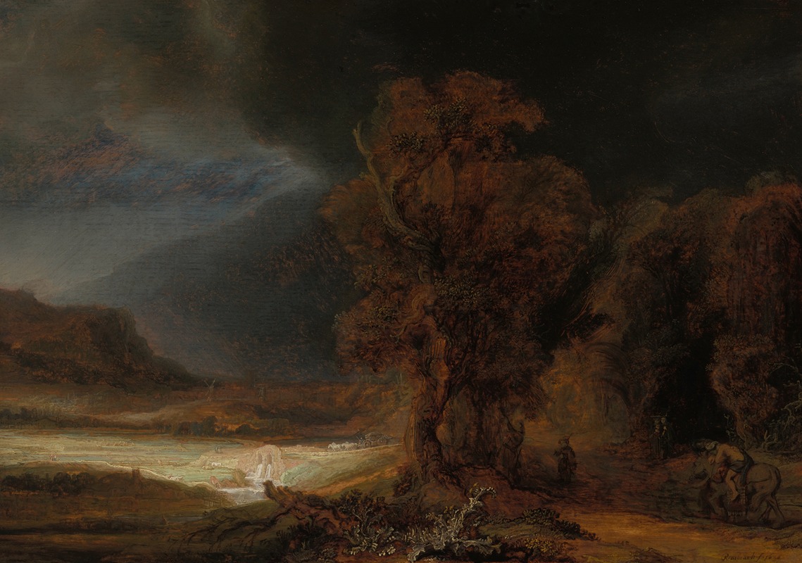 Paysage avec la parabole du bon samaritain (1638)