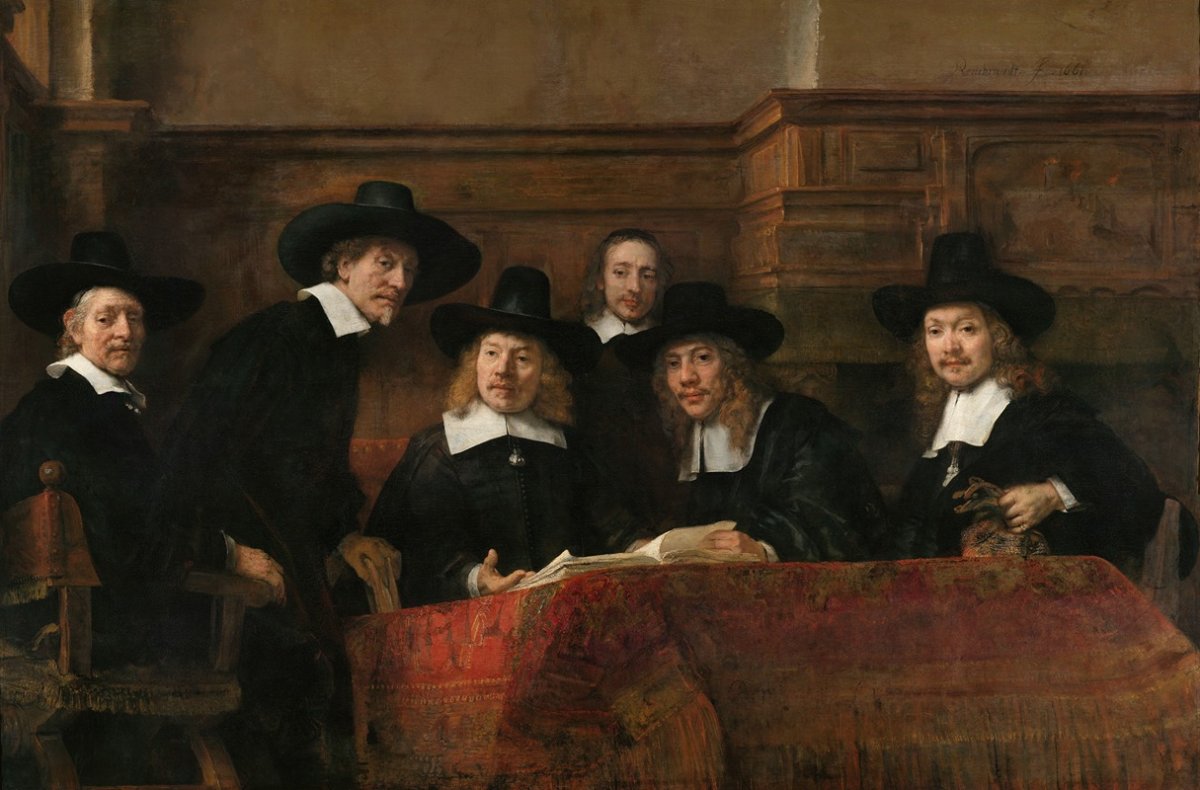 Portrait des chefs de la corporation des drapiers d'Amsterdam, 1662