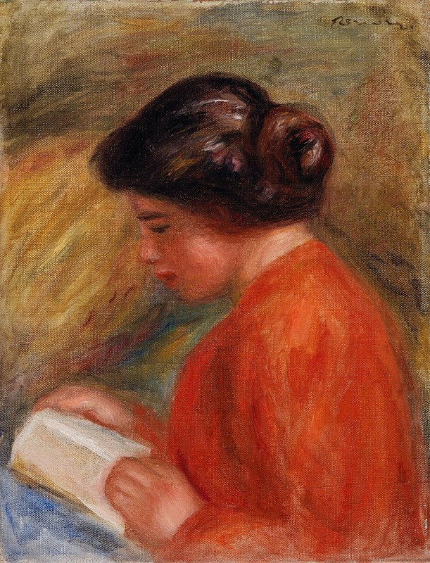 Jeune femme lisant, buste (vers 1909)