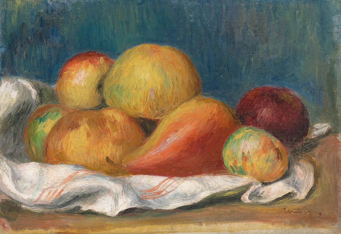 Nature morte aux pommes et une poire (environ 1889)