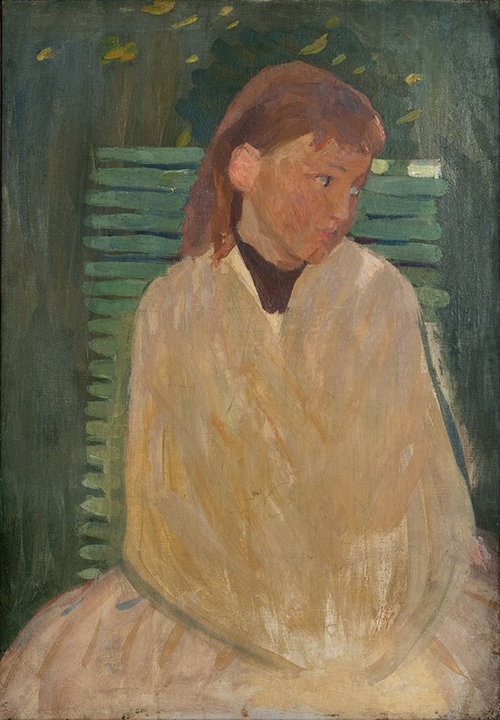 Fille sur un banc de jardin (1894)