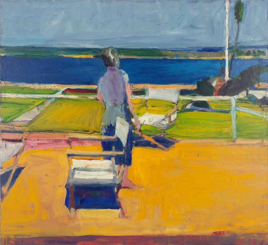 Figure sous un porche, 1959, huile sur toile, 62 x 57