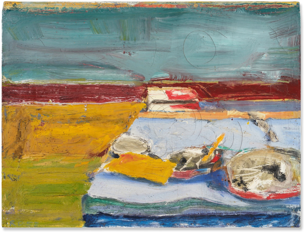 Nature morte avec boîte d'allumettes, réalisée en 1958