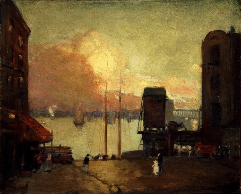 Nuages cumulus, East River (1901-1902)