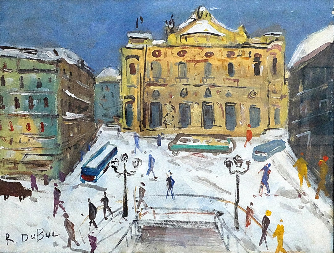 Le Palais Garnier sous la neige