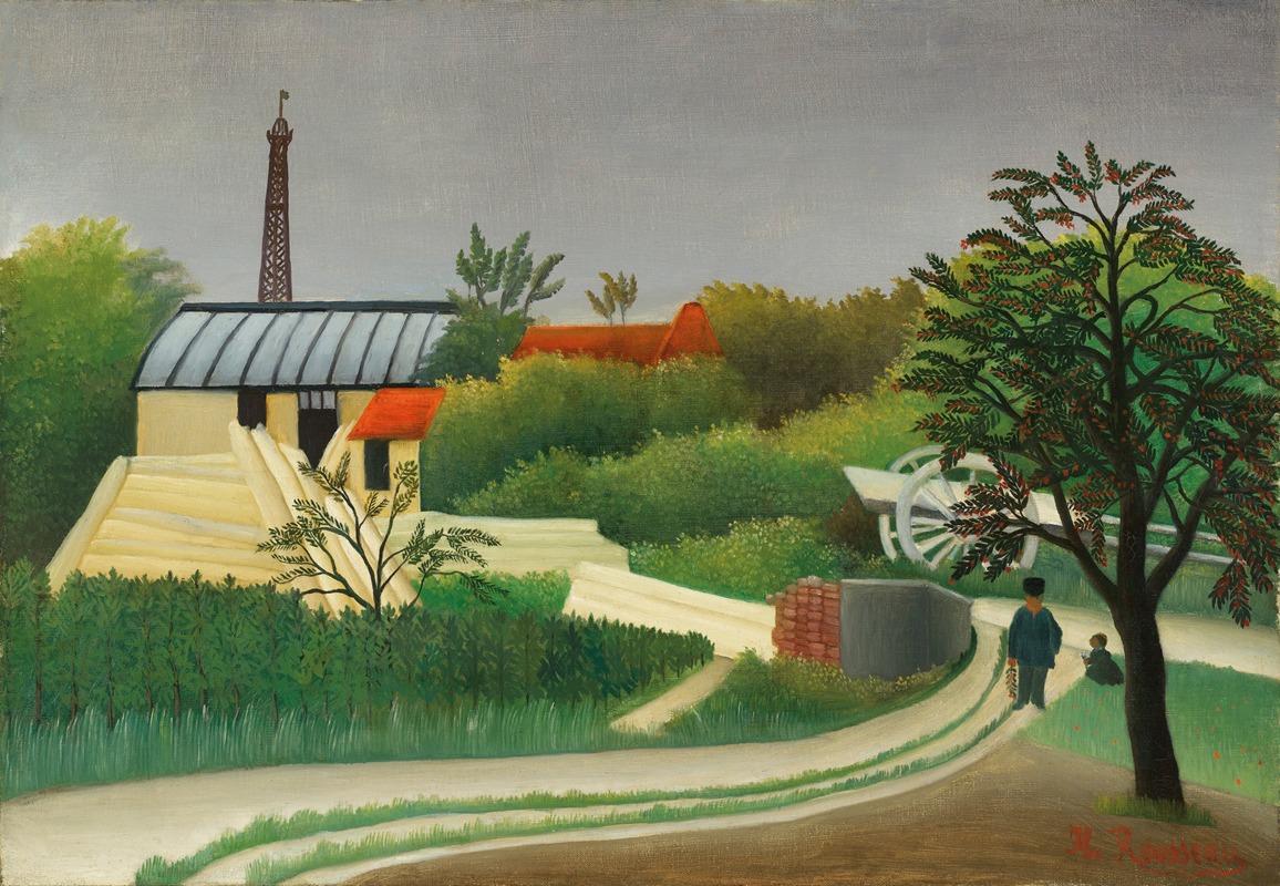  Scierie aux environs de Paris (vers 1889)