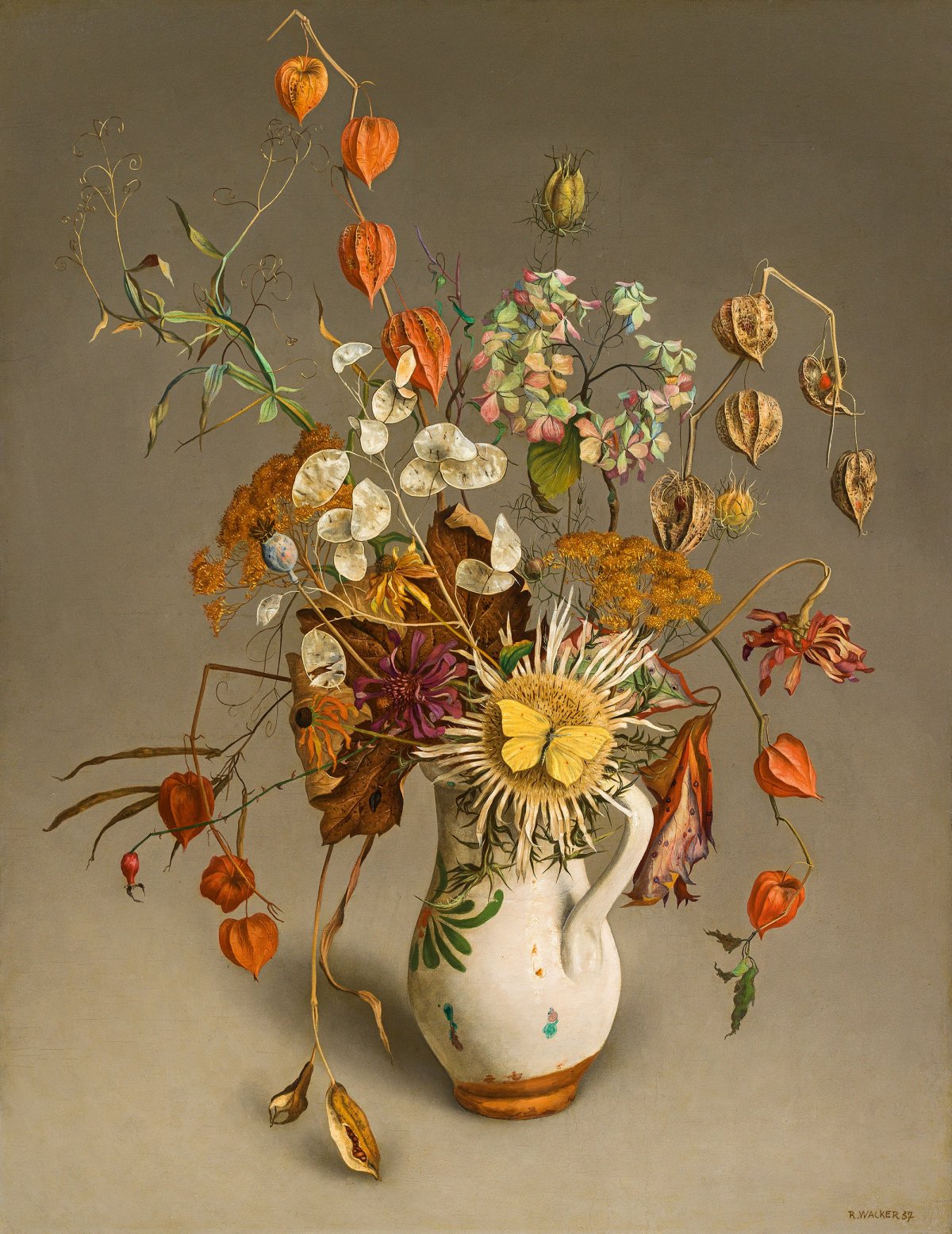 Bouquet d'automne avec papillon citron, 1937