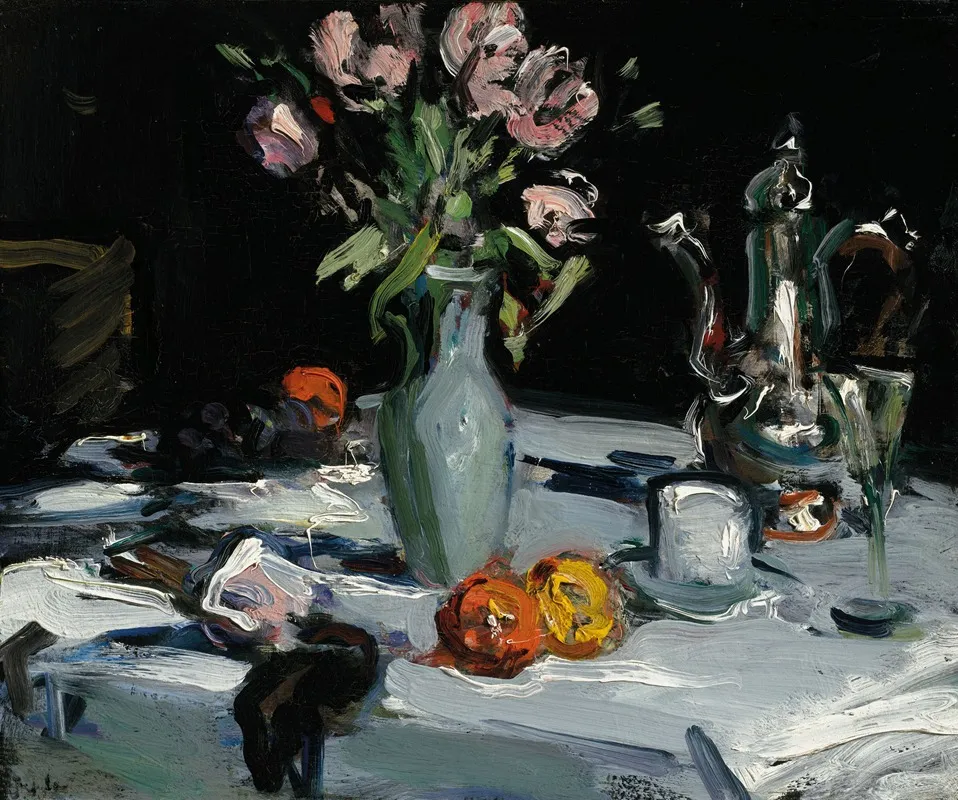 Tulipes et cafetière (vers 1905)