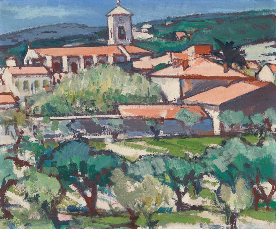 Église à Cassis (vers 1924)
