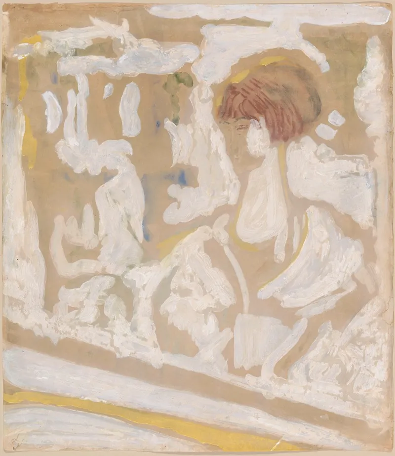 Visage pâle et cheveux roux