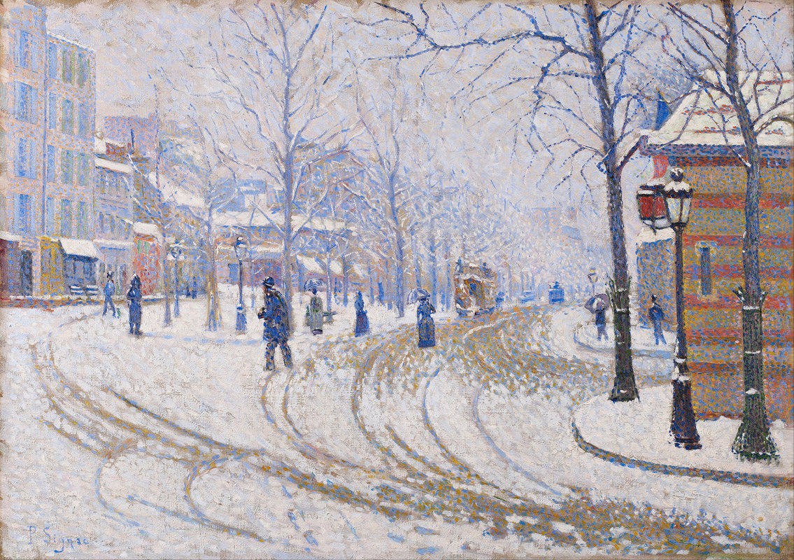 Neige, Boulevard de Clichy, Paris (1886)