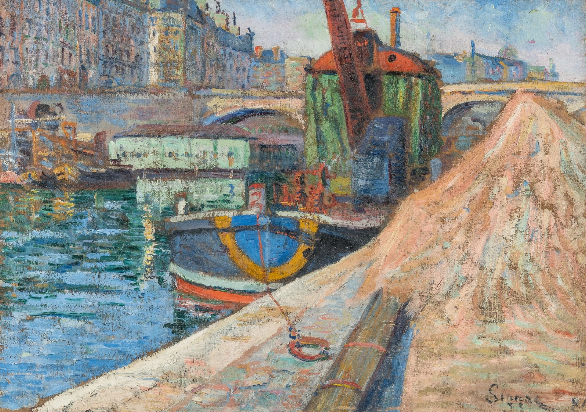 La grue l'Union, Ile St. Louis, 1884