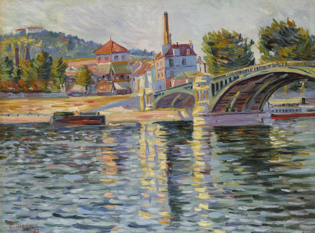 Le pont de Suresnes, 1884