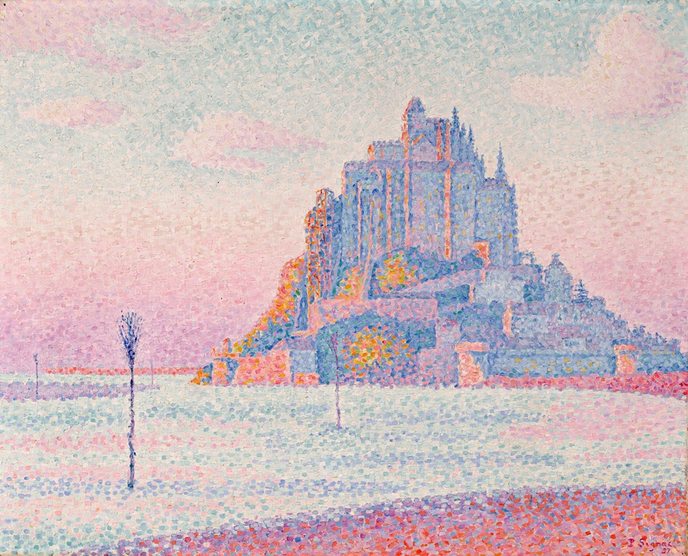 Mont Saint-Michel, soleil couchant (1897)
