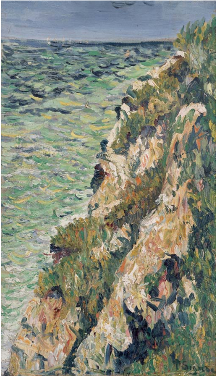 Port-en-Bessin, la falaise