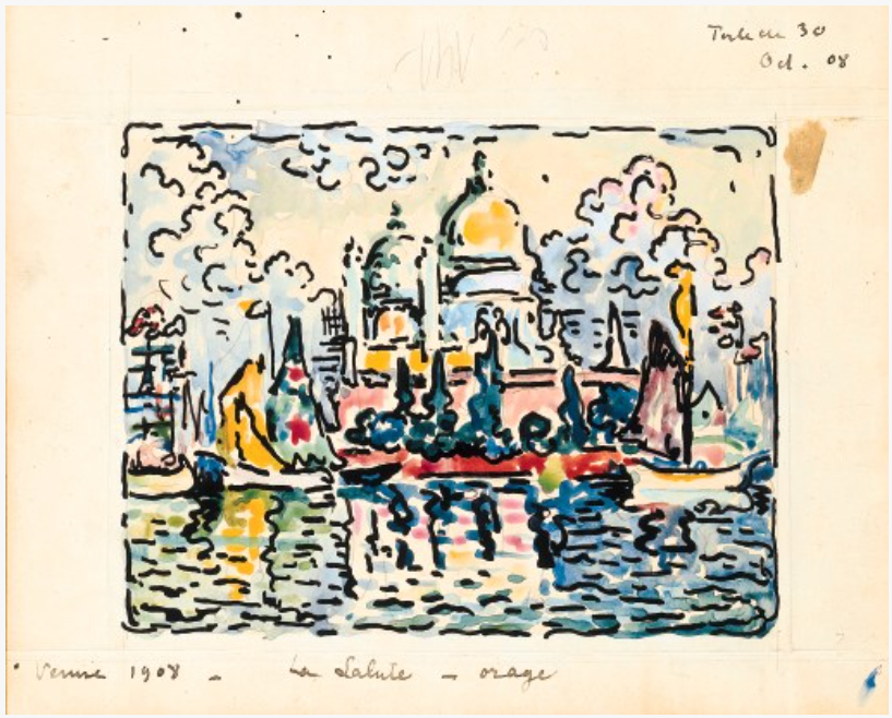 Venise - La Salute - orage, 1908