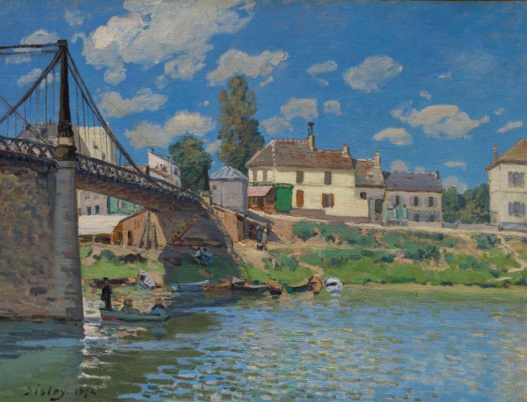 Le pont de Villeneuve-la-Garenne (1872)