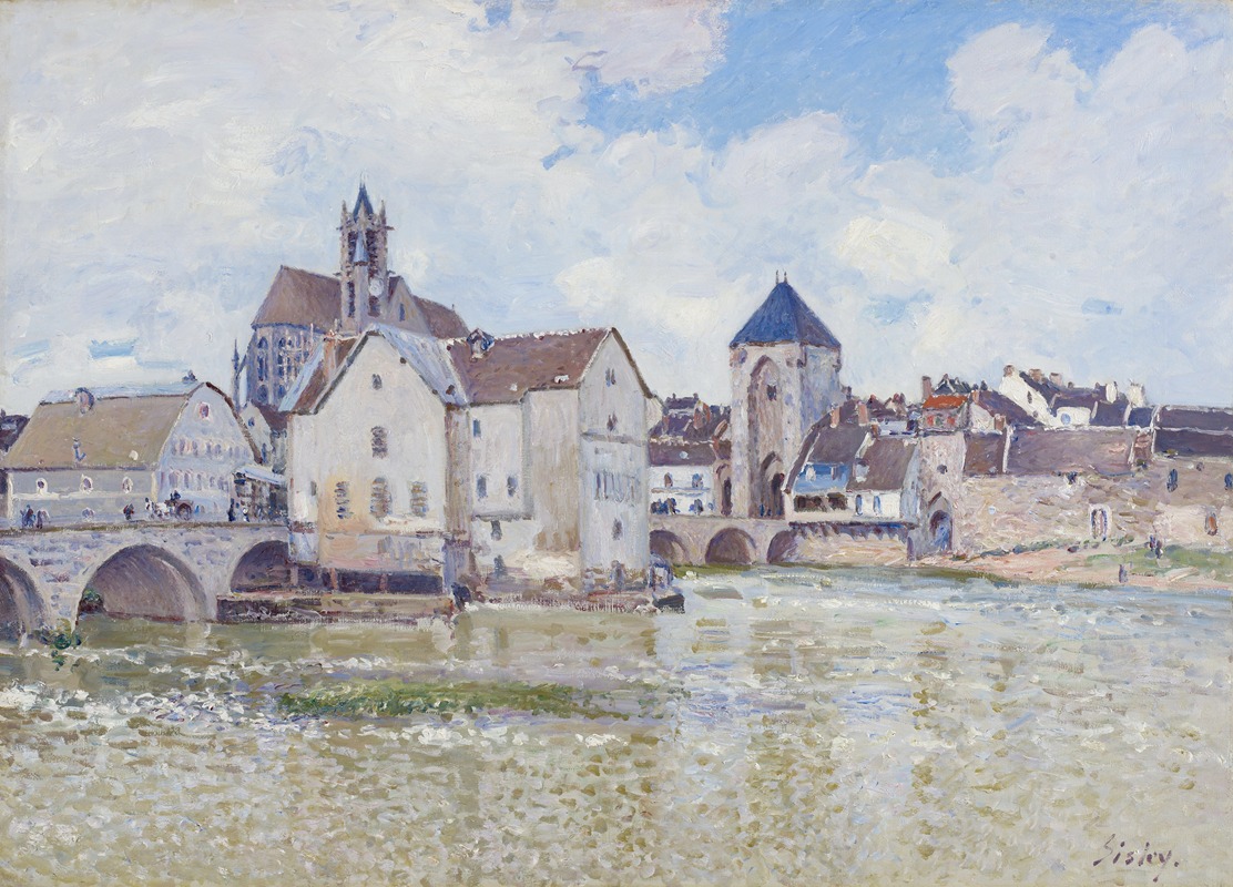 Le pont de Moret, 1888