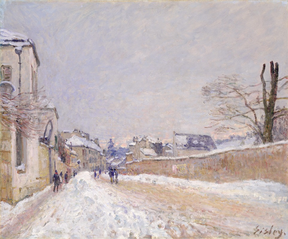  Rue Eugène Moussoir à Moret, hiver 1891