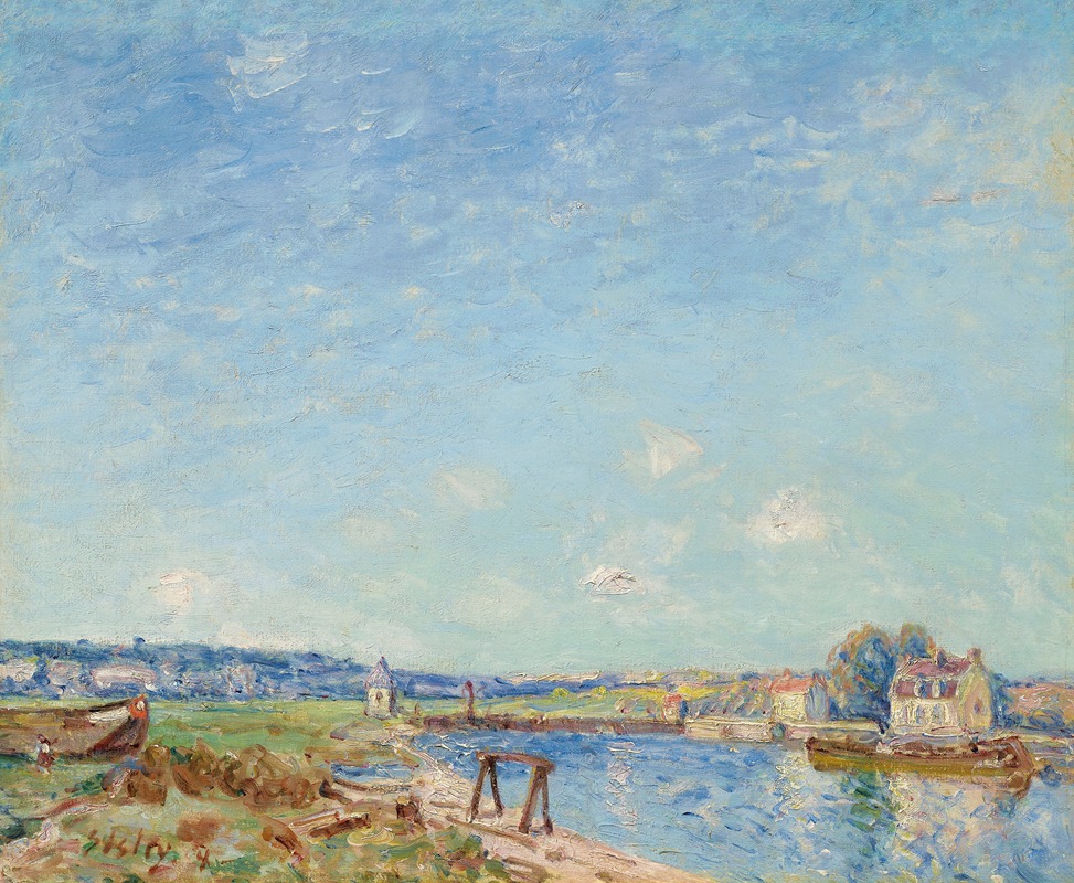  Le Loing à Saint-Mammès (1884)