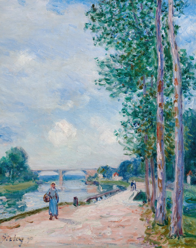 Les bords du Loing près de Moret (1890)
