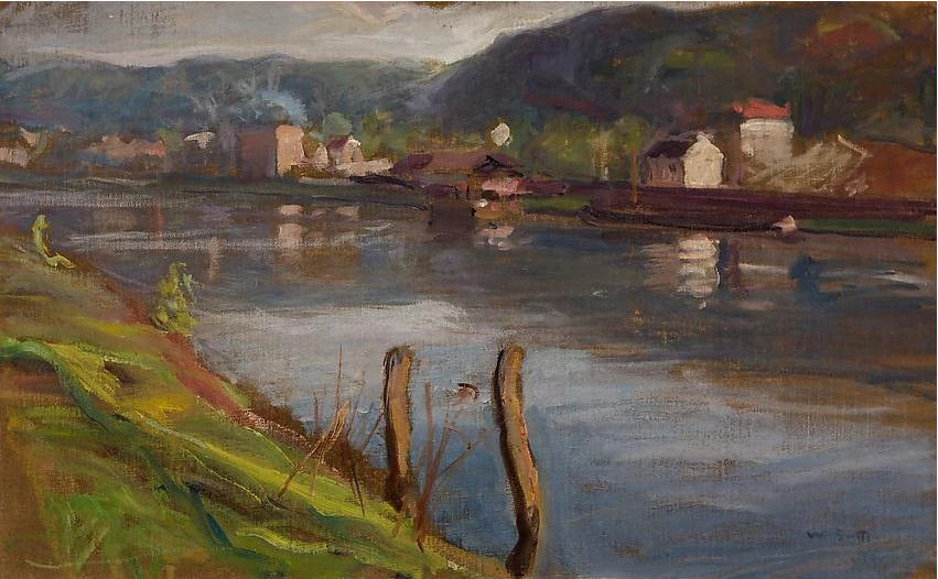 Rivage de la rivière