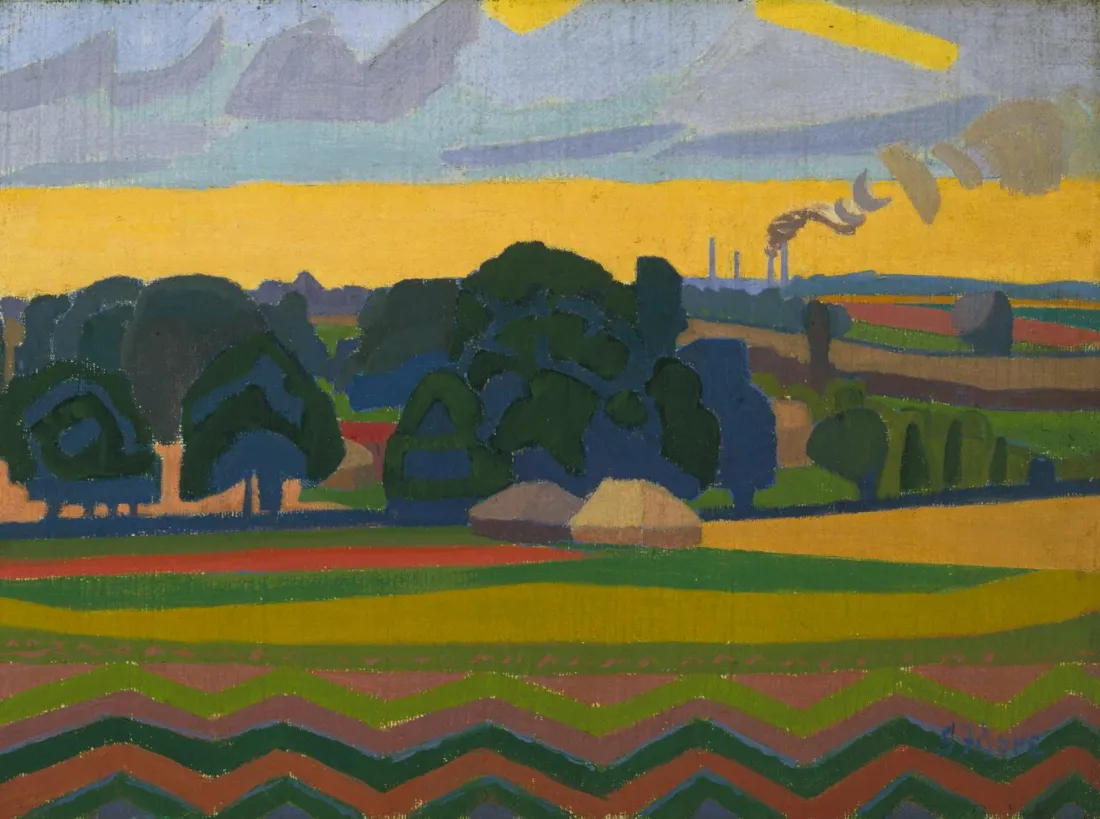 Le champ de haricots, Letchworth, 1912