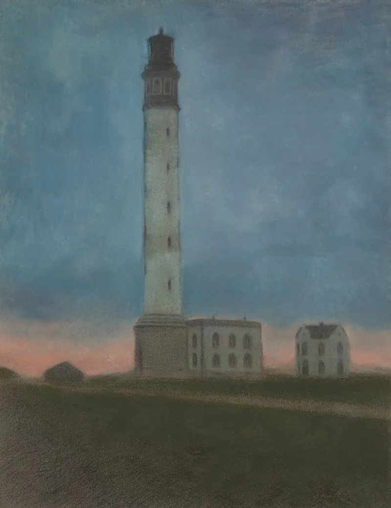 Phare d'Ostende au lever du soleil (1909)